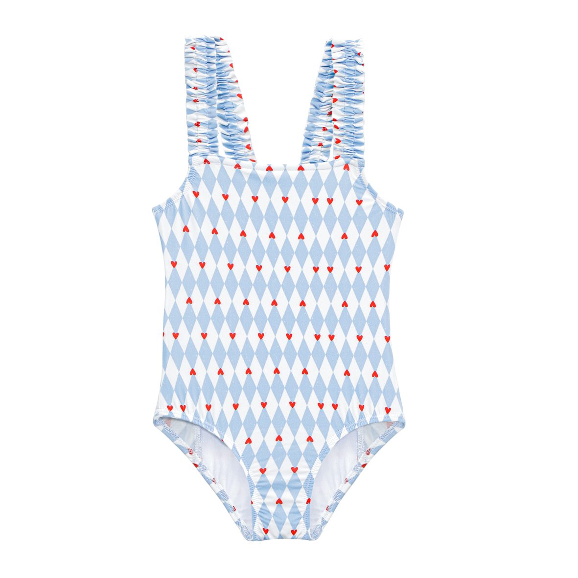 Smocked Swimsuit - Diamonds