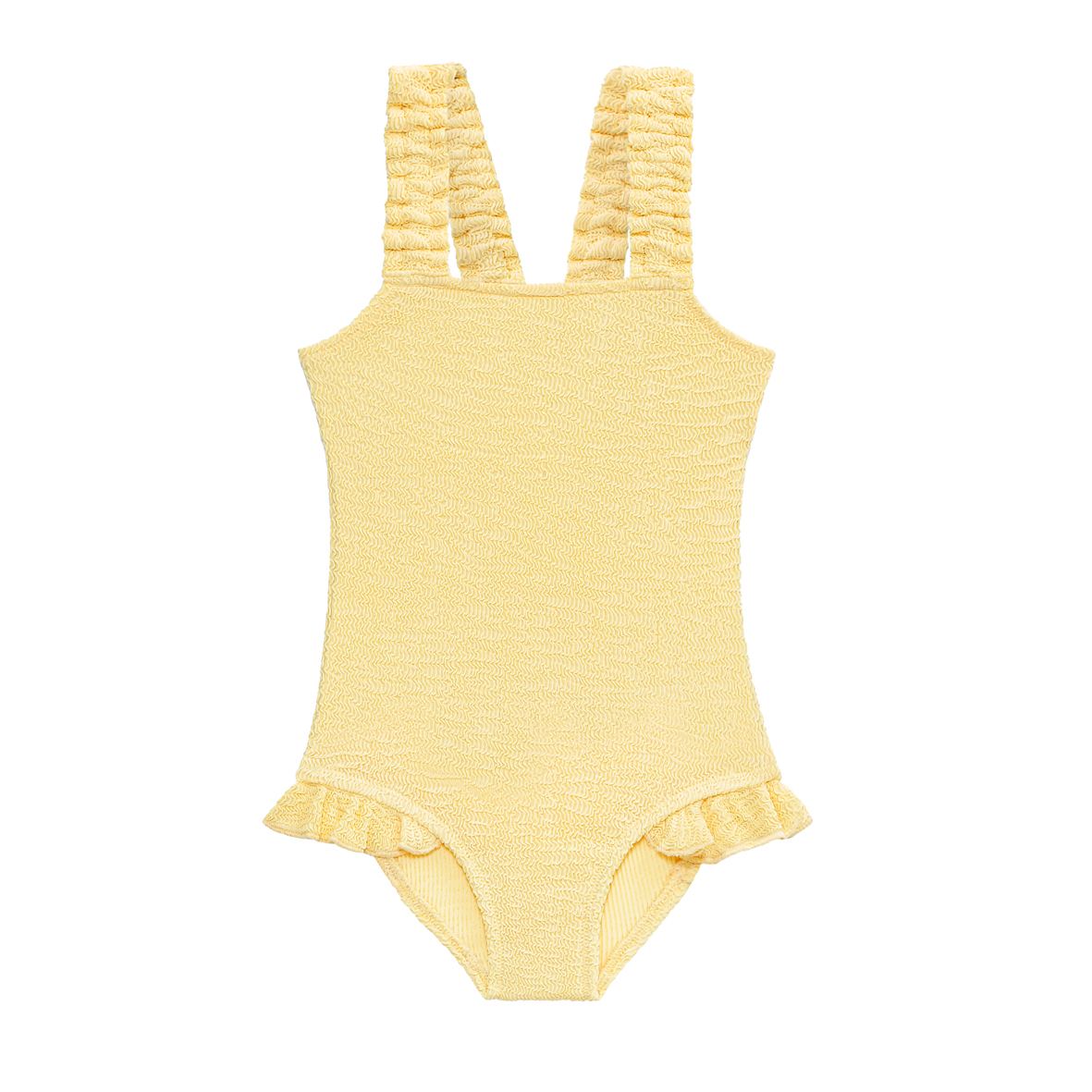 Smocked Swimsuit - Butter Yellow