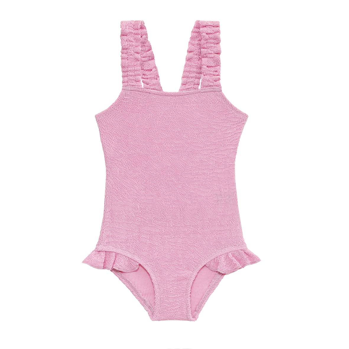Smocked Swimsuit - Pink Frosting
