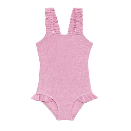 Smocked Swimsuit - Pink Frosting
