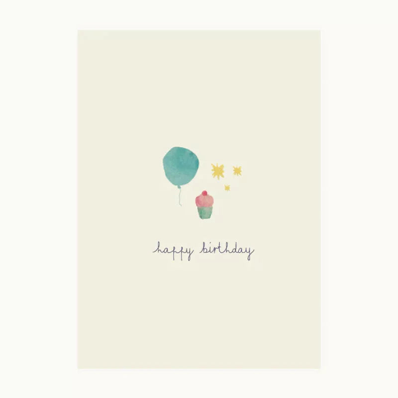 Birthday Card - Blue Balloon  