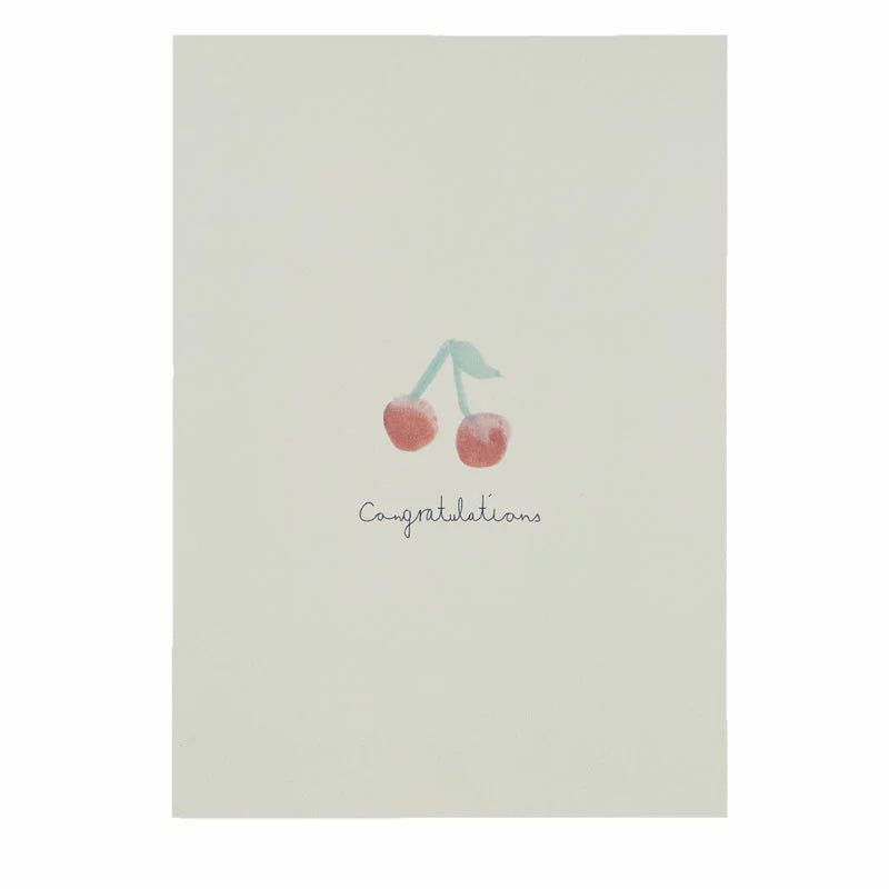 Congratulations Card - Cherries