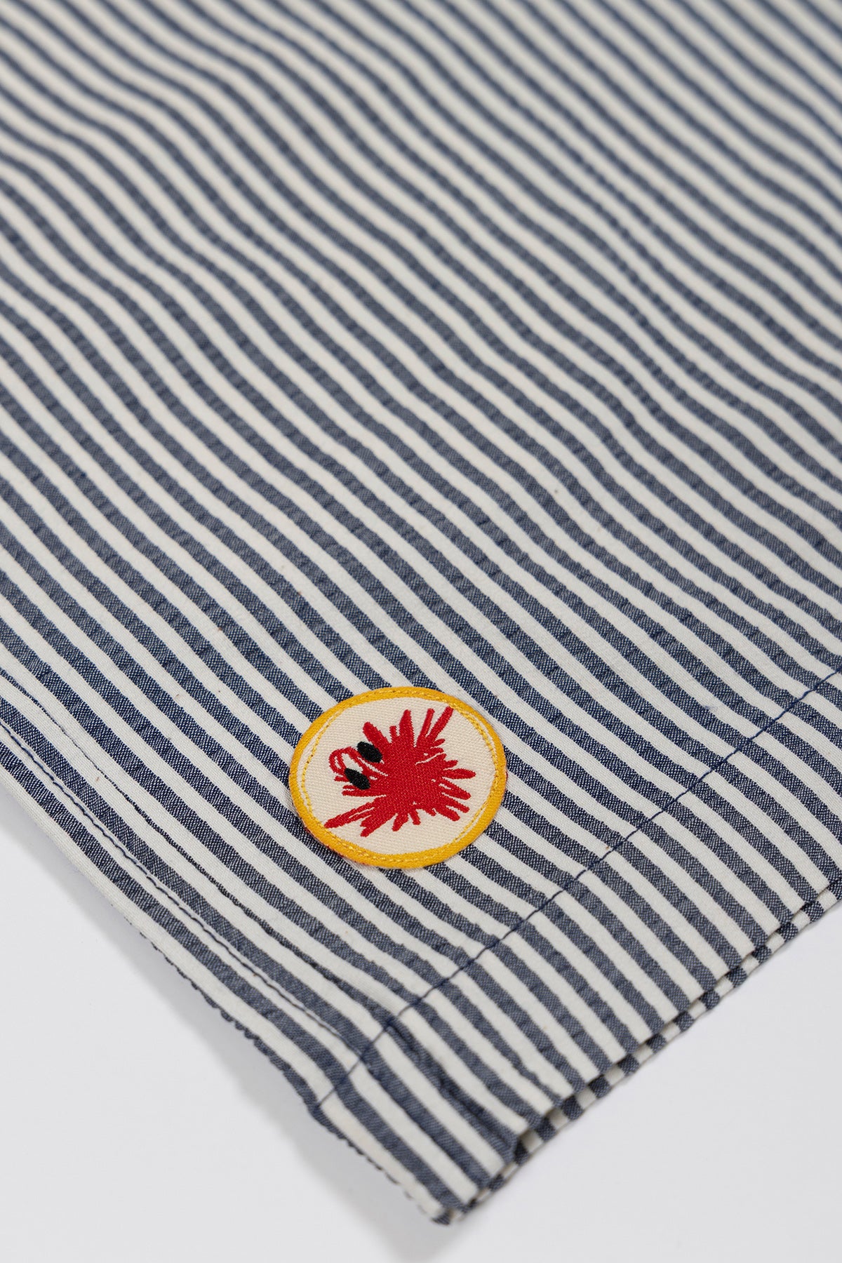 Happy Stripes Woven Shorts - Indigo