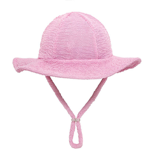 Crinkle Swim Hat - Pink Frosting