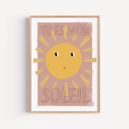 Poster - Soleil (Brown)