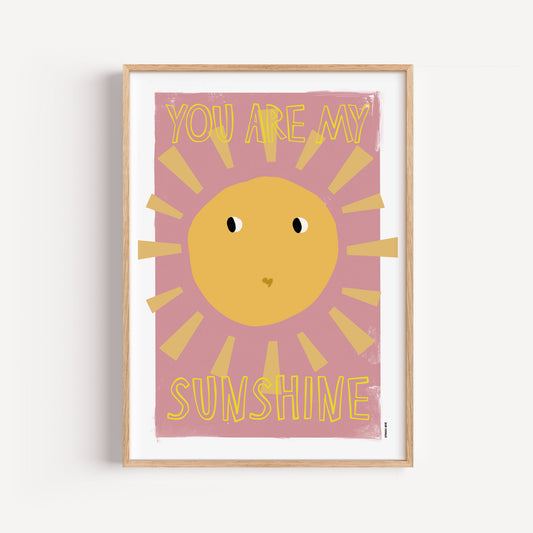 Poster - Sunshine (Pink)