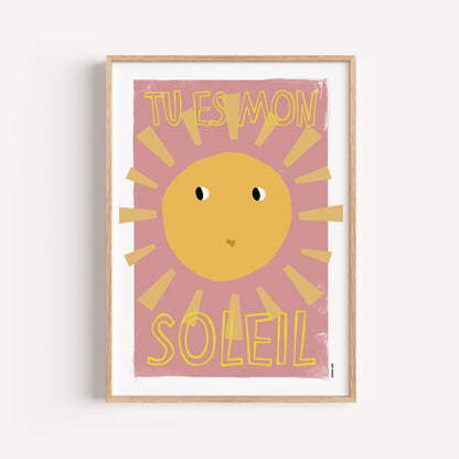 Poster - Soleil (Pink)