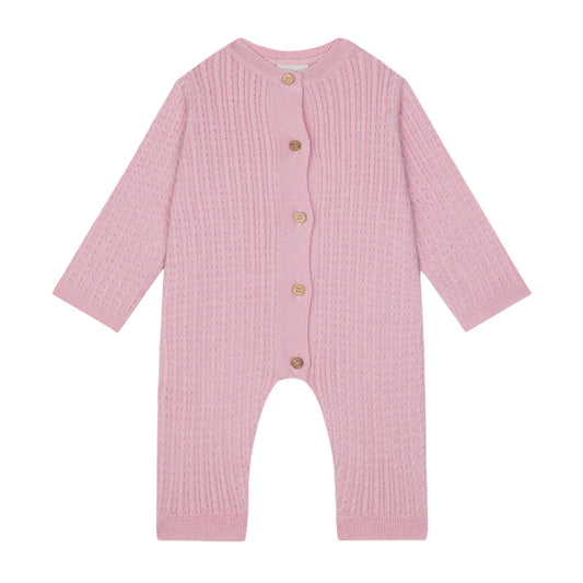 Pink Herringbone Onesie