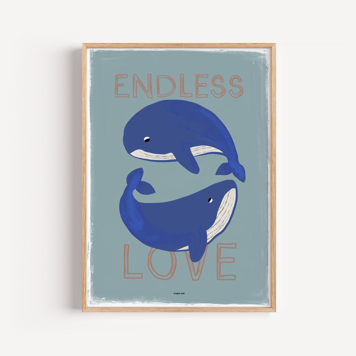 Poster - Whale (Blue)