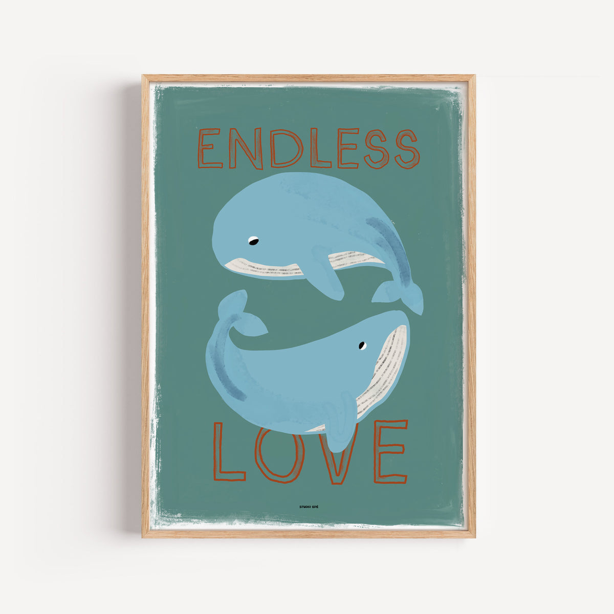 Poster - Whale (Sky Blue)