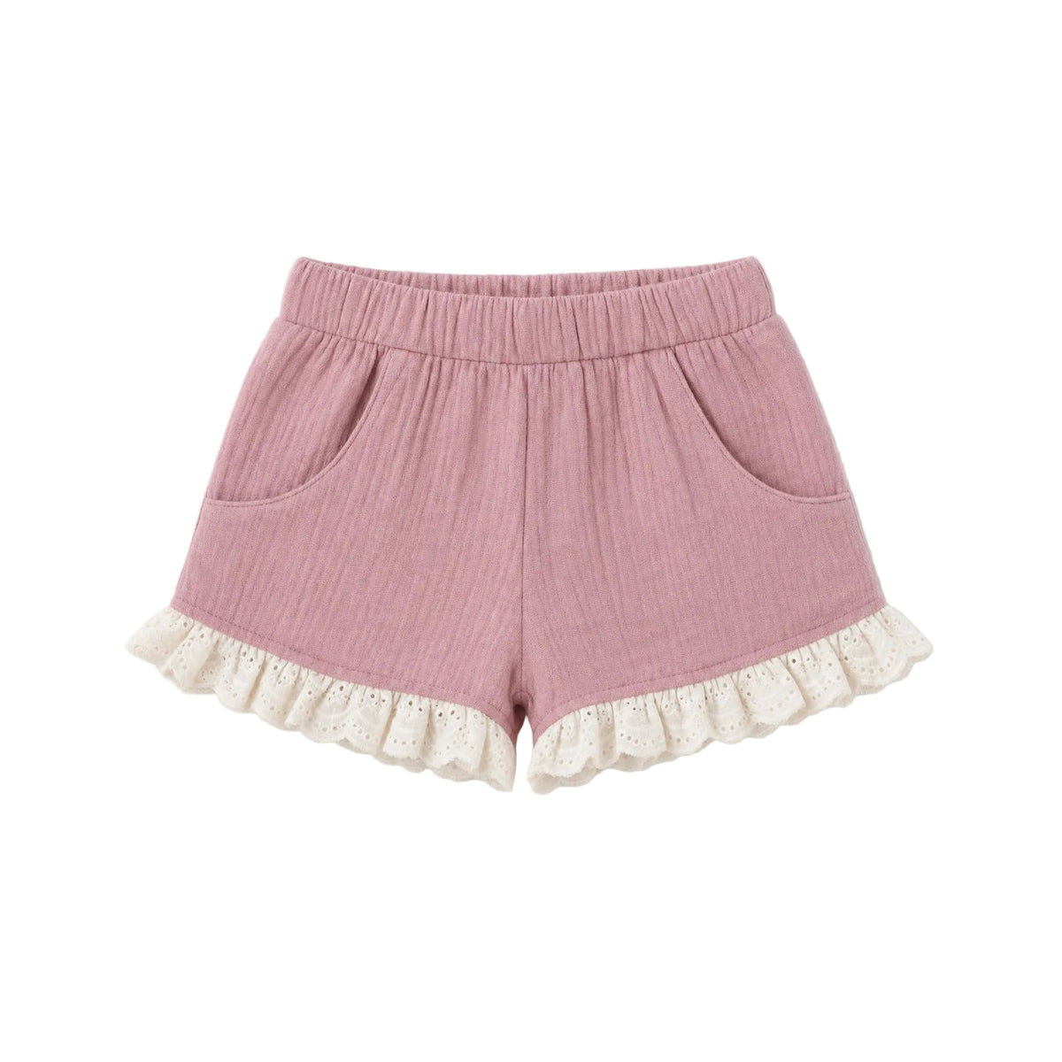 Dusty Pink Lace Shorts -  Gabriella