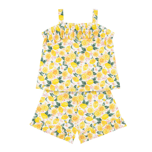 Lemonade Ruffled Short Set