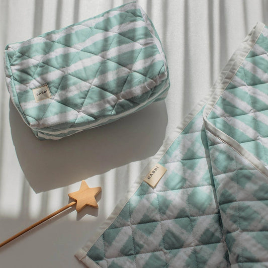 Striped Mint Pouch