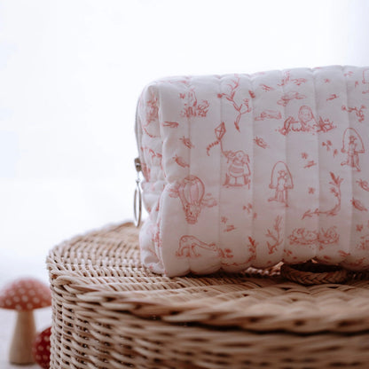 Toile De Jouy Pouch - Pink