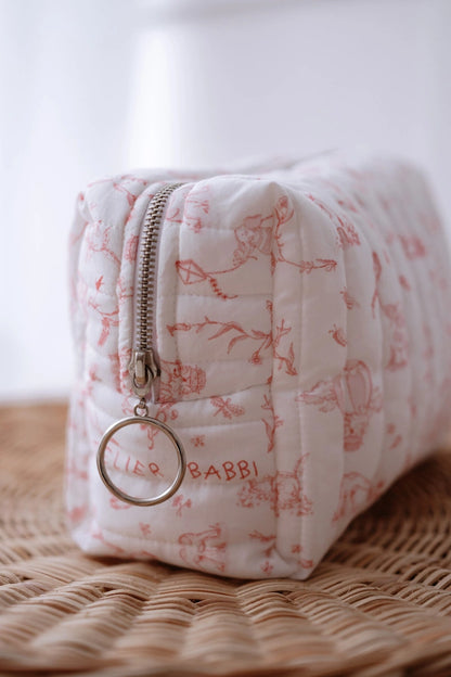 Toile De Jouy Pouch - Pink