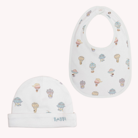 Hot Air Balloon Hat & Bib