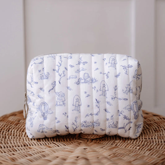 Toile De Jouy Pouch - Blue