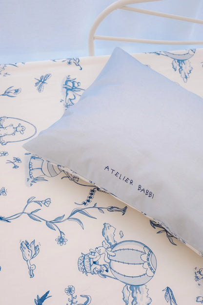 Toile De Jouy Cribsheet Set - Blue