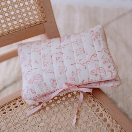 Toile De Jouy Changing Pouch - Pink