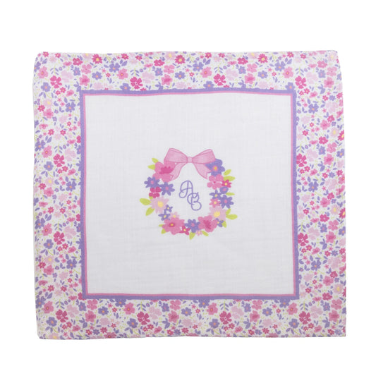 Little Blossom Muslin Swaddle - Pink