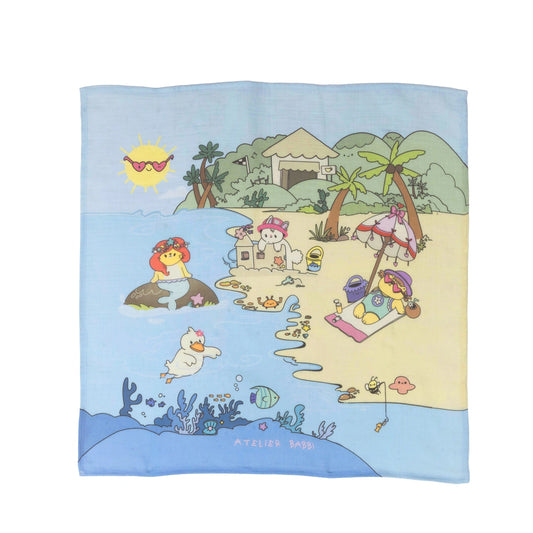 Beach Muslin Swaddle - Girl