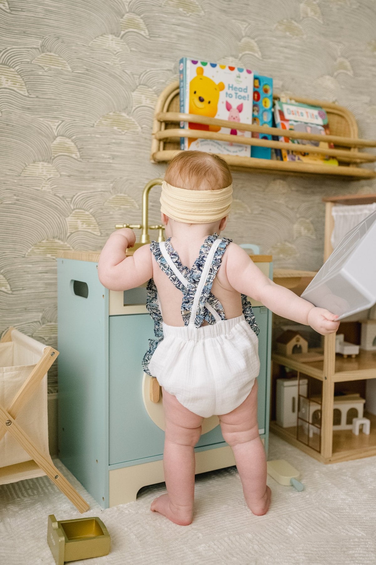 Ruffle Romper - Haze
