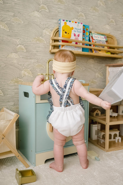 Ruffle Romper - Haze