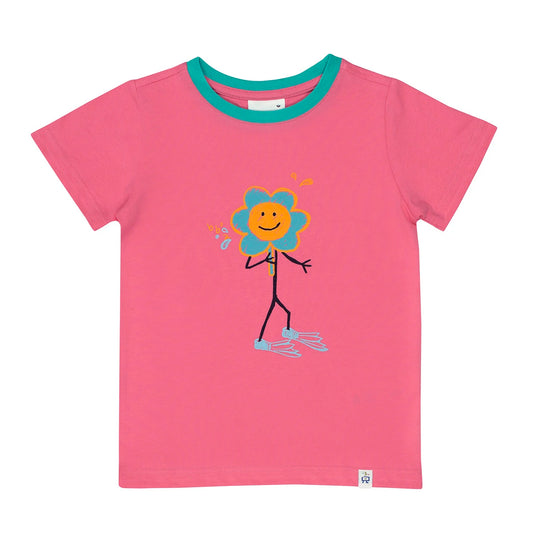 Fuchsia Happy Flippers T-Shirt