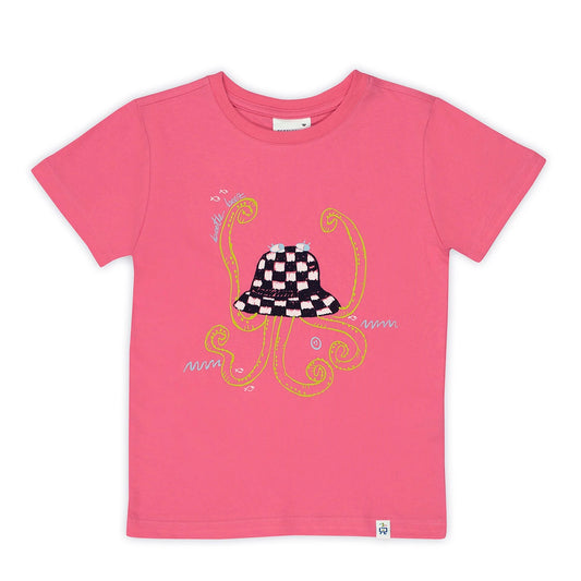 Fuchsia Funky Octopus T-Shirt