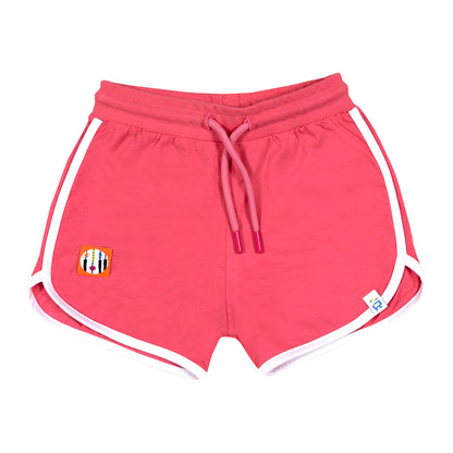 Retro White Striped Pink Shorts