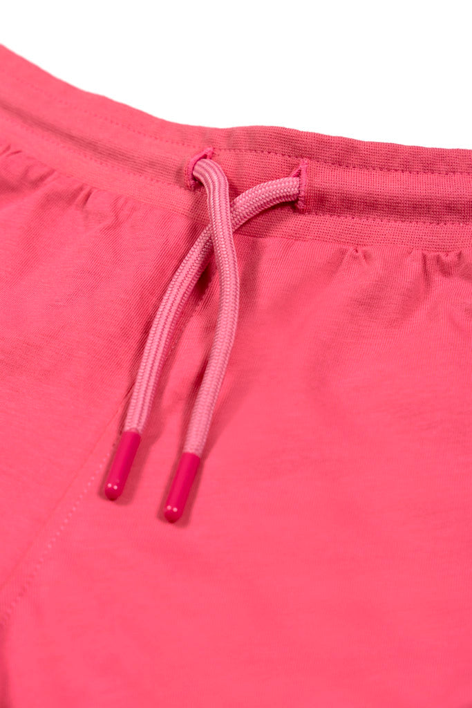 Retro White Striped Pink Shorts