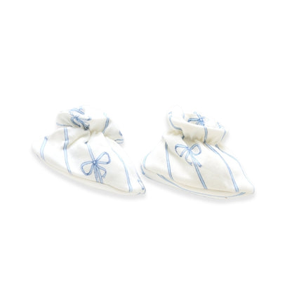 Ribbon Booties - Blue