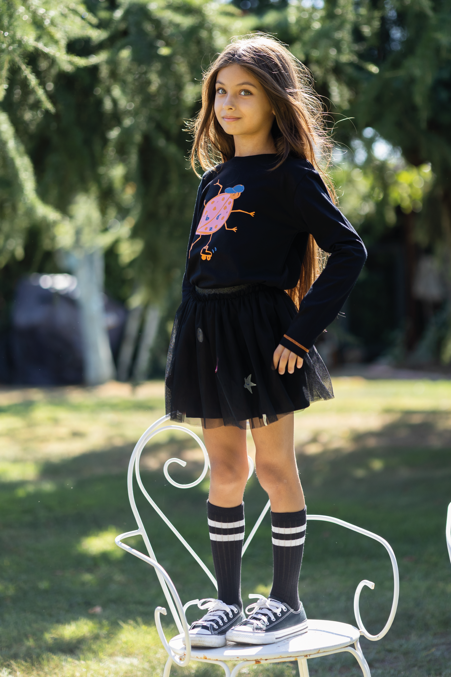 Pink Beetle Long Sleeve T-Shirt