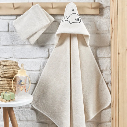 Hooded Towel and Mitt Set