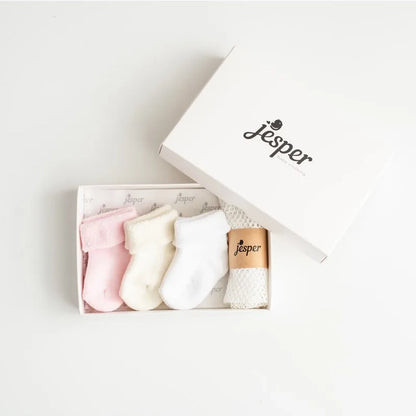 Terry Baby Socks - Pink