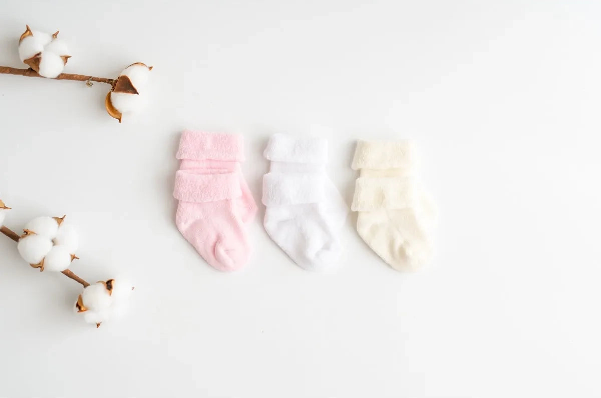 Terry Baby Socks - Pink