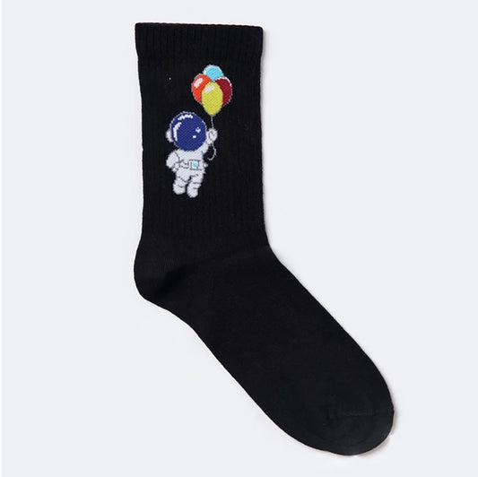 Astronaut Socks - Black