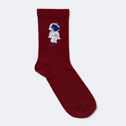 Astronaut Socks - Red