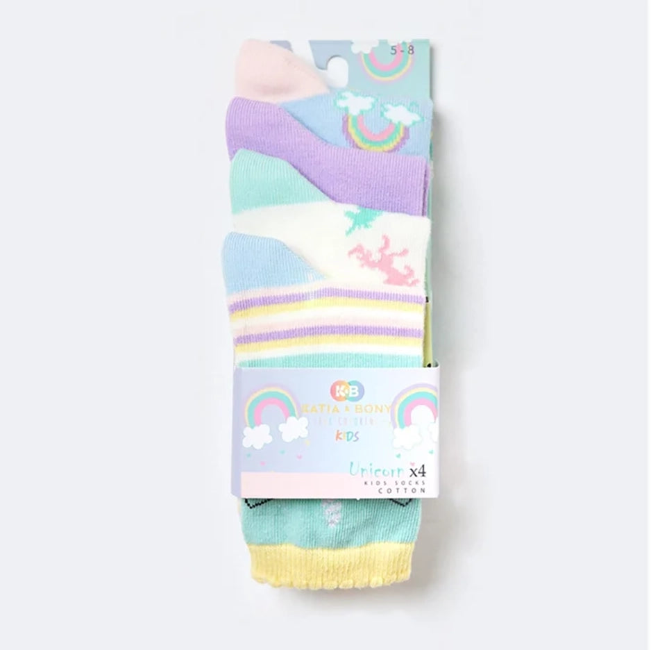 Rainbow Unicorn Socks Set