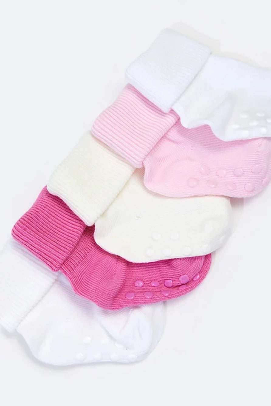 Organic Baby Socks Set - Pink