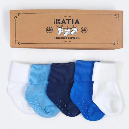 Organic Baby Socks Set - Blue