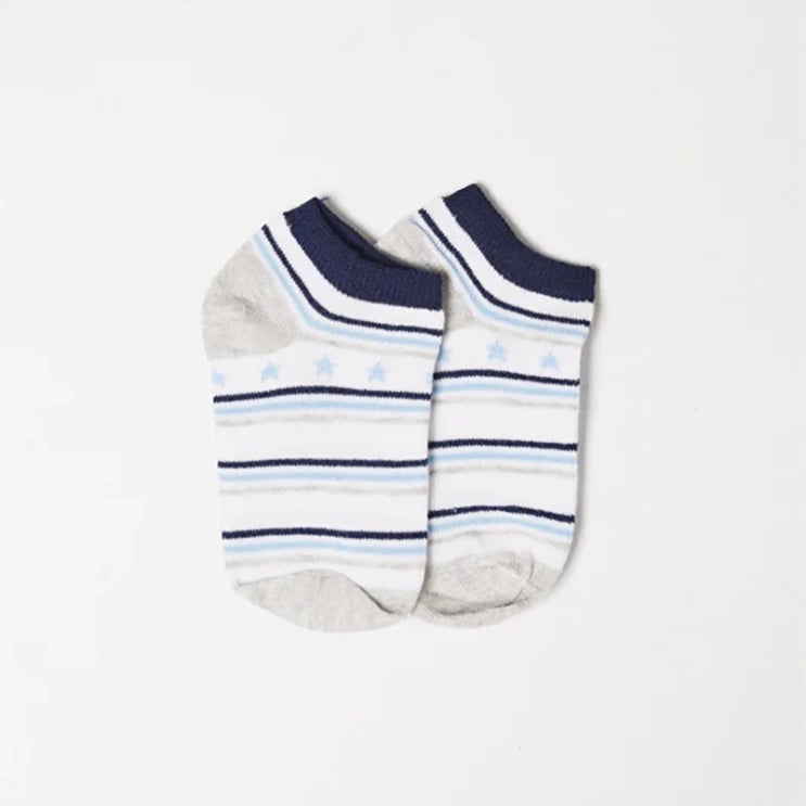 Short Socks - Blue Stripes