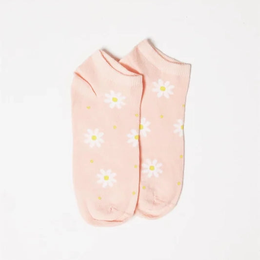 Daisy Short Socks - Pink