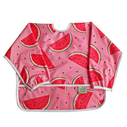 Long-Sleeve Bib - Watermelons