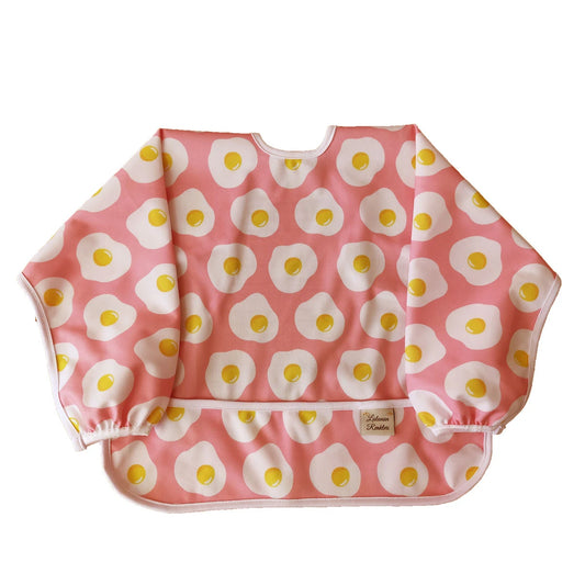 Long-Sleeve Bib - Pink Omelette