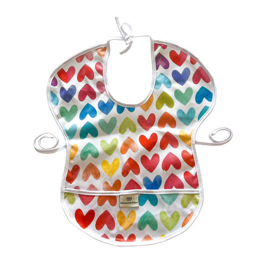 Sleeveless Bib - Colored Hearts