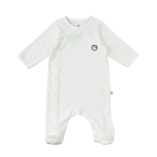 Footed Onesie - White