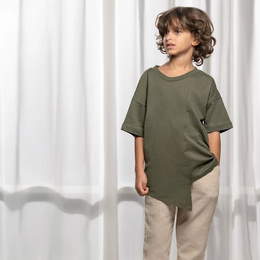 Zigzag Boy Basil T-shirt