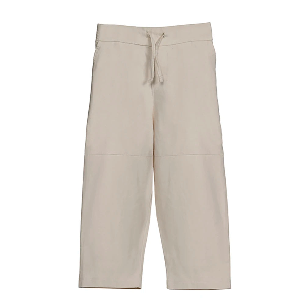 Creamy Baggy Beige Boy Pants