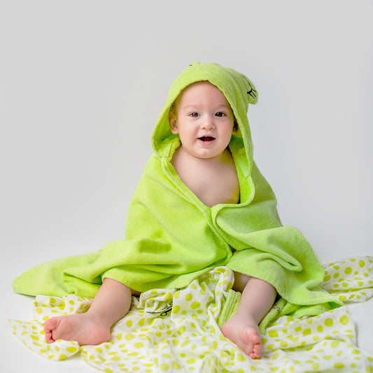 Cacha Frog - Hooded Baby Towel